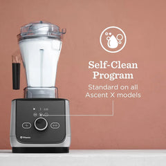 Vitamix Ascent X4 Blender with Five Blending Programs, Self-Cleaning Program, Professional-Grade Blender for Smoothies, Soups and More, Stainless-Steel Blades, 48 Oz Container, Polar White