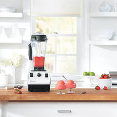 Vitamix 5200 Blender, Professional-Grade Blender for Smoothies, Soups, Ice Cream and More, Stainless-Steel Blades, Self-Cleaning Kitchen Appliance, 64 Oz Container, White