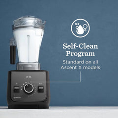 Vitamix Ascent X2 Blender with Three Blending Programs, Self-Cleaning Program, Professional-Grade Blender for Smoothies, Soups and More, Stainless-Steel Blades, 48 Oz Container, Midnight Blue