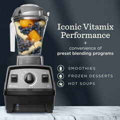 Vitamix Propel Series 510 Blender with Three Blending Programs, Professional-Grade Blender for Smoothies and More, Stainless-Steel Blades, Self-Cleaning Kitchen Appliance, 48 Oz Container, Black