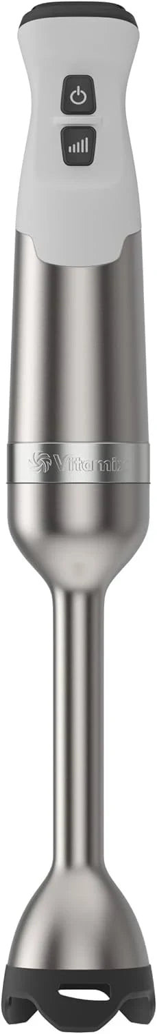 Vitamix 5-Speed Immersion Blender, Professional-Grade Hand Blender with 625-Watt Motor and Stainless-Steel Blade, Stainless Steel/White