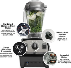 Vitamix Propel 510 Blender with Simply Smoothies Cookbook, 3 Preset Blending Programs, Professional-Grade, 48-oz Container, Emerald