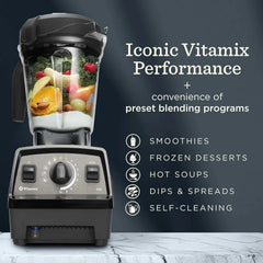 Vitamix Propel Series 750 Blender with Four Blending Programs, Self-Cleaning Program, Professional-Grade Blender for Smoothies, Soups and More, Stainless-Steel Blades, 64 Oz Container, Slate
