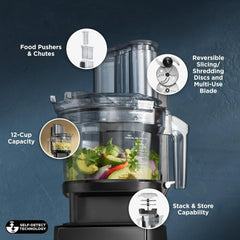 Vitamix Ascent X2 SmartPrep Kitchen System, Professional-Grade Blender, Stainless-Steel Blades, 12-Cup Food Processor Attachment, 48 Oz Blender Container, Black