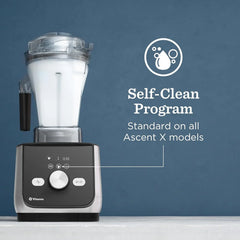 Vitamix Ascent X5 Blender with 10 Blending Programs, Self-Cleaning Program, Professional-Grade Blender for Smoothies, Soups and More, Stainless-Steel Blades, 48 Oz Container, Polar White